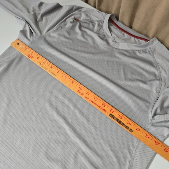Rhone Shirt Mens Medium Gray Long Sleeve Pullover Athletic Activewear READ - Picture 9 of 12